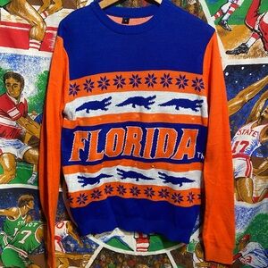 University of Florida Gators Ugly Christmas Sweater With Lifhts